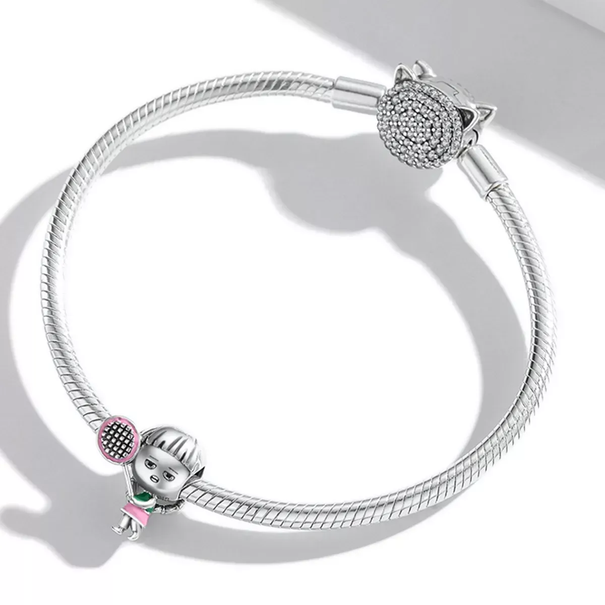 Pandora Style Tennis Girl Charm - SCC2051