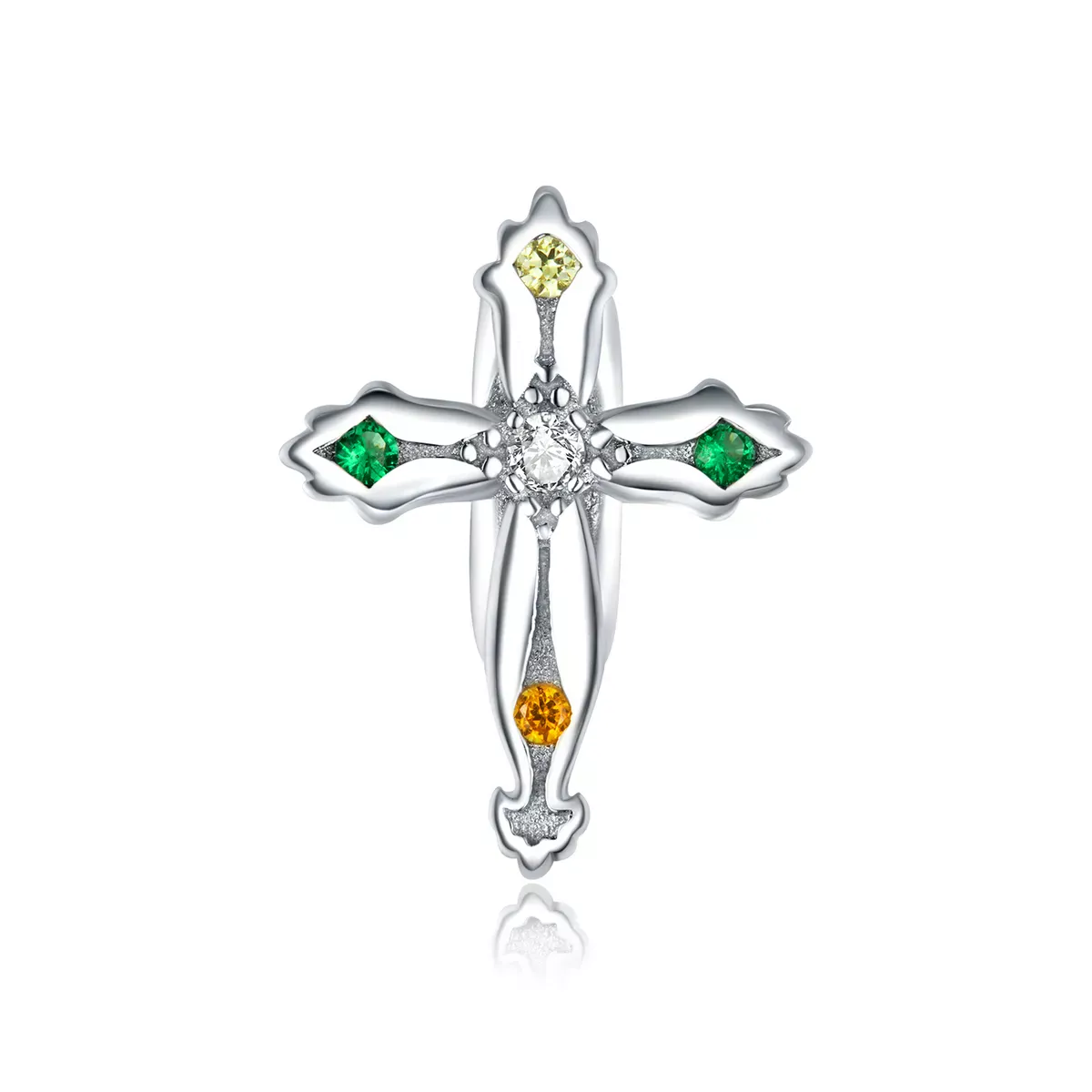 Pandora Style Thanksgiving Cross Charm - BSC343
