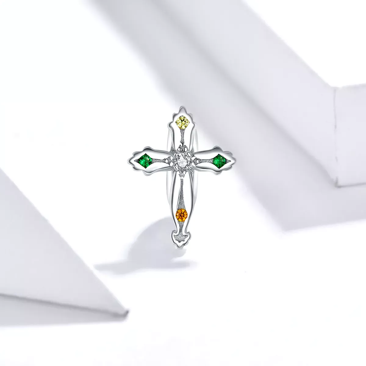 Pandora Style Thanksgiving Cross Charm - BSC343