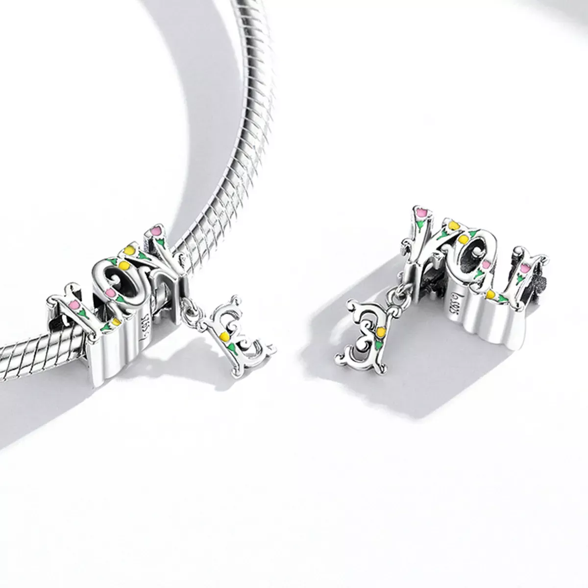 Pandora Style Three-Dimensional Letters Charm - BSC518