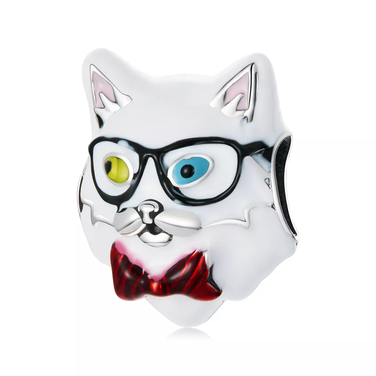 Pandora Style White Cat Charm - SCC2093