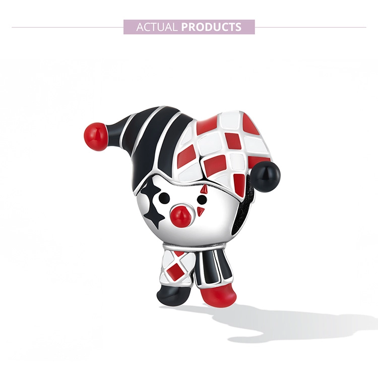 (imagem para) Pandora Style Poker Clown Charm - SCC2237 - Visualizar 7