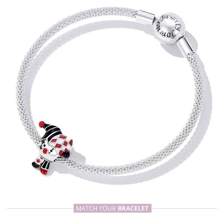 (imagem para) Pandora Style Poker Clown Charm - SCC2237 - Visualizar 8