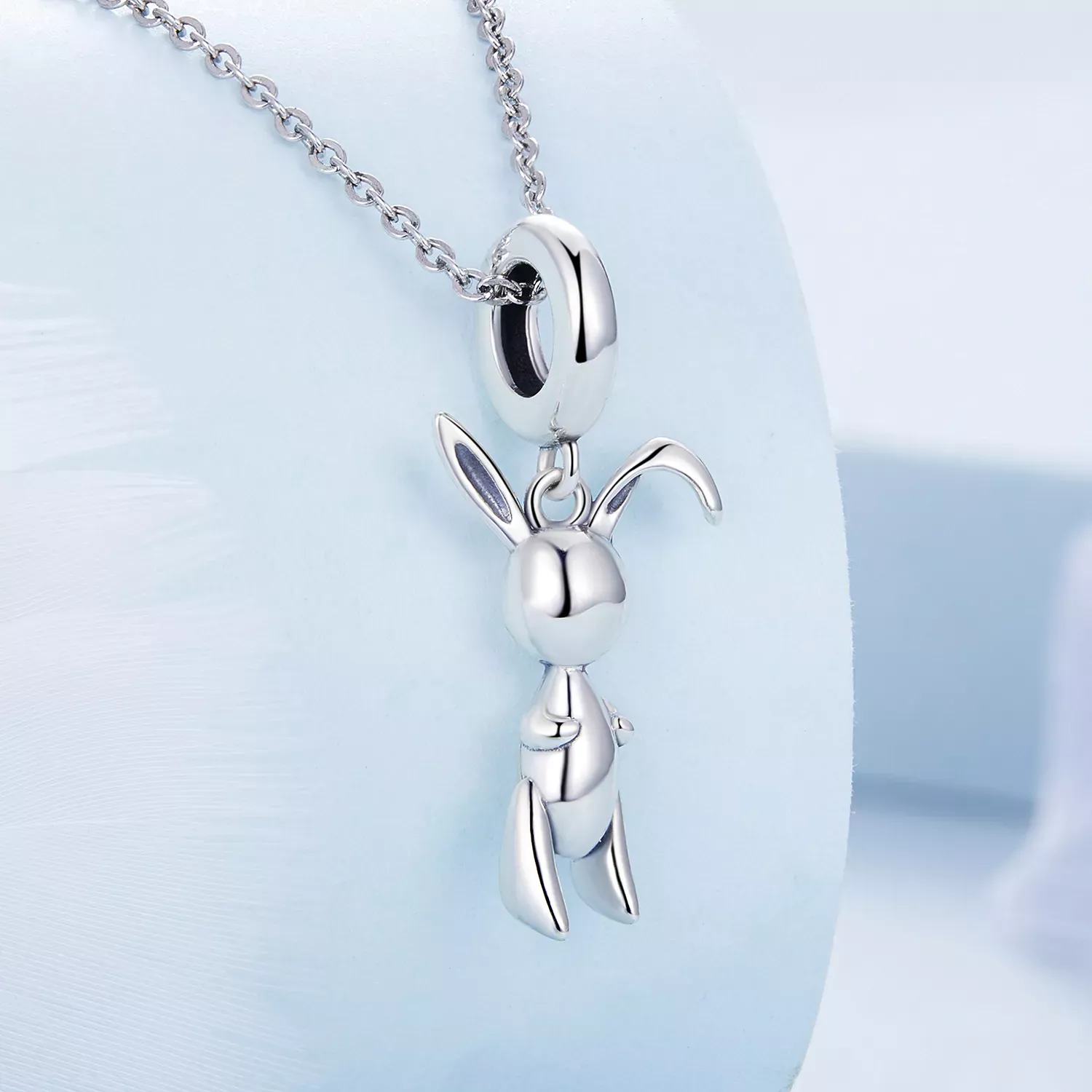 Pandora Style Balloon Bunny Dangle - BSC692