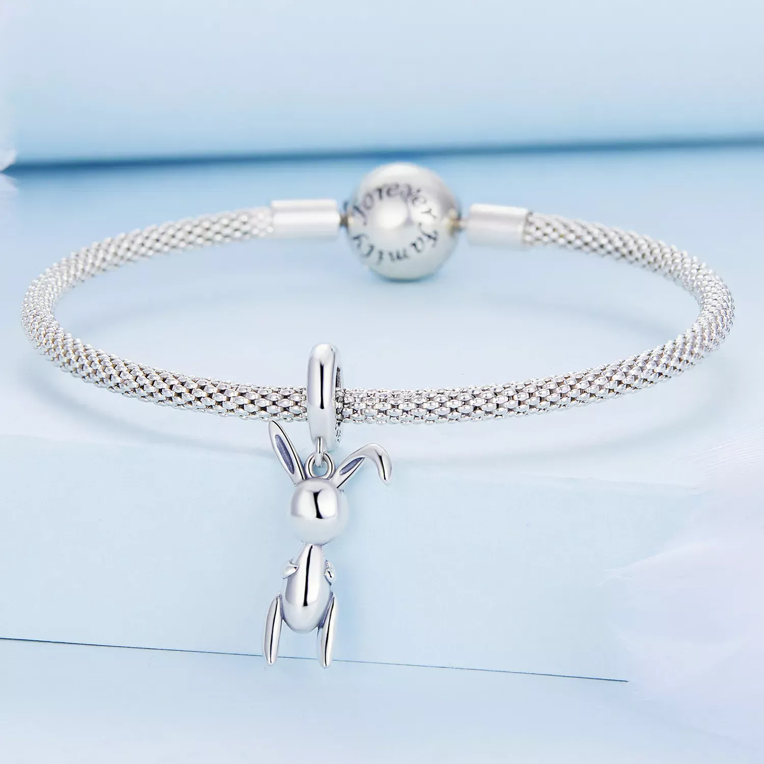 Pandora Style Balloon Bunny Dangle - BSC692