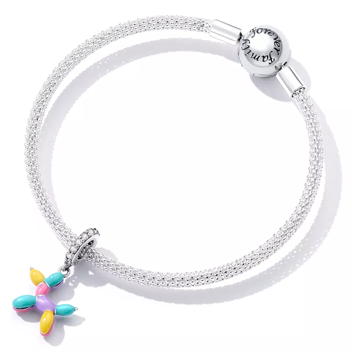 Pandora Style Balloon Puppy Dangle - SCC2217