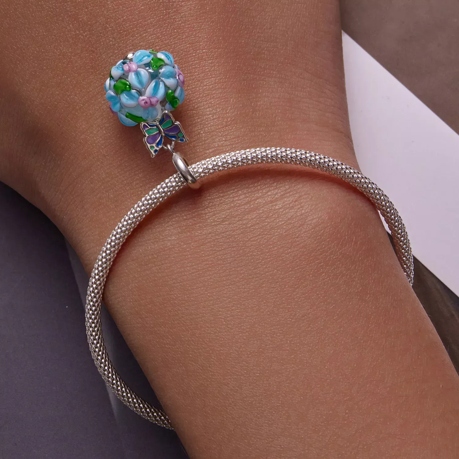 Pandora Style Butterflies Dangle - SCC2214