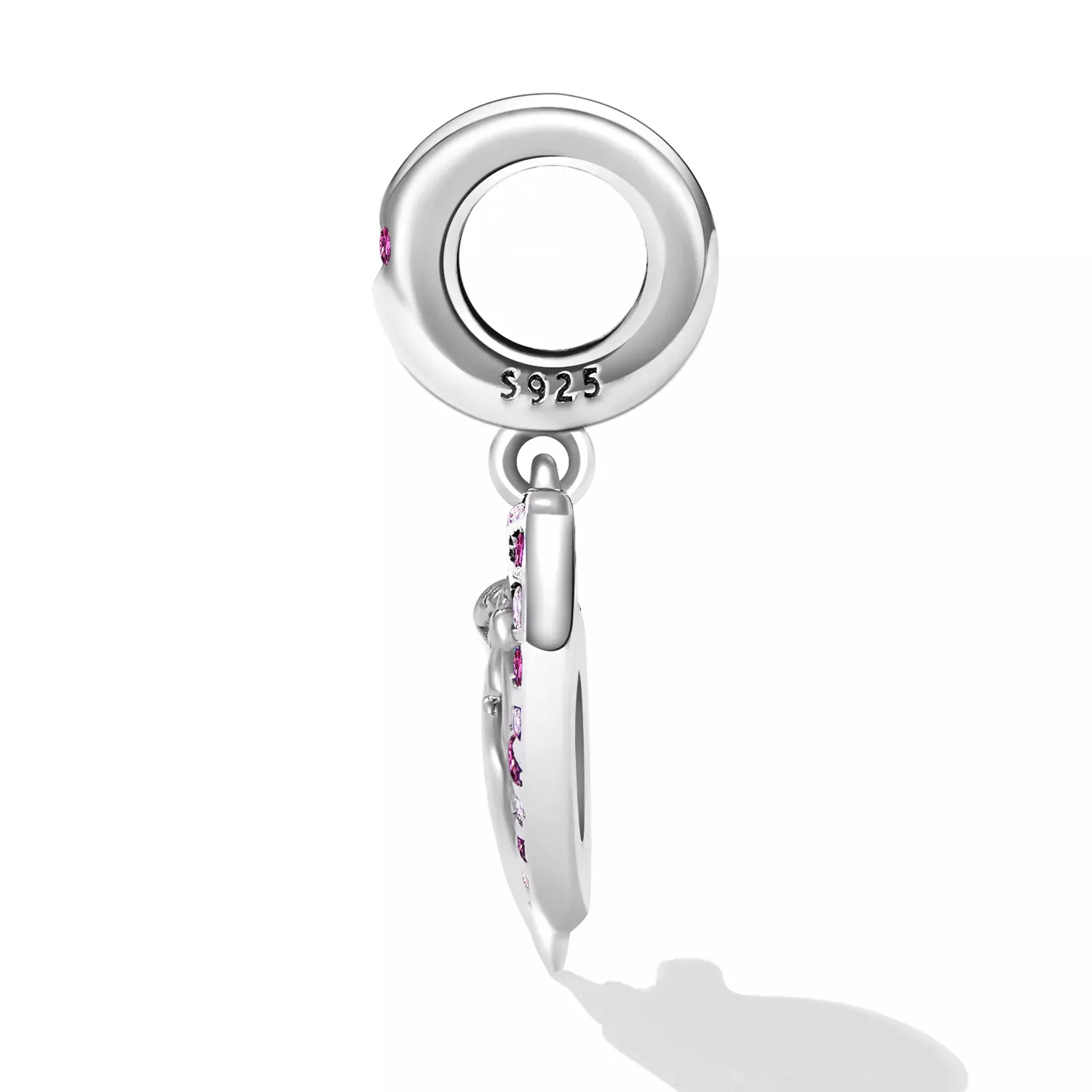 Pandora Style Cupid Heart Dangle - SCC2324
