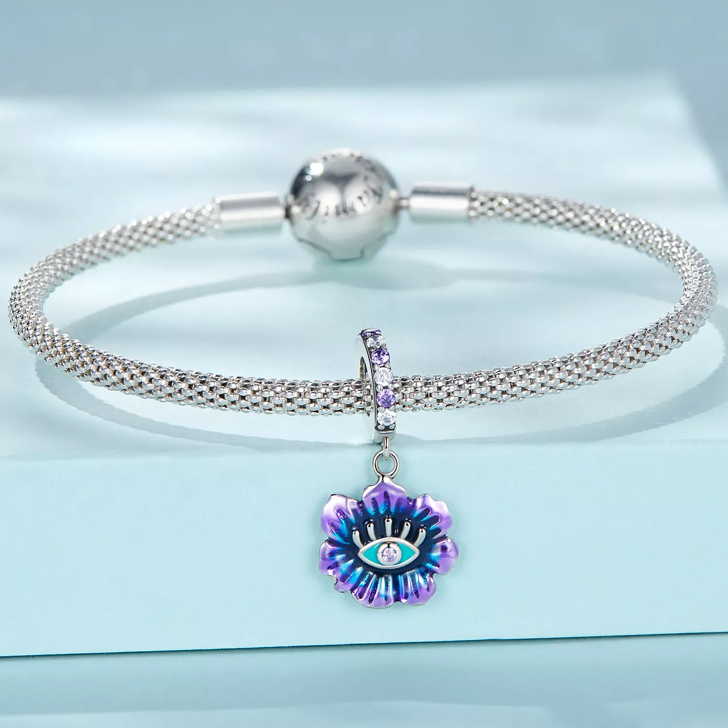 Pandora Style Devil Flower Dangle - SCC2373