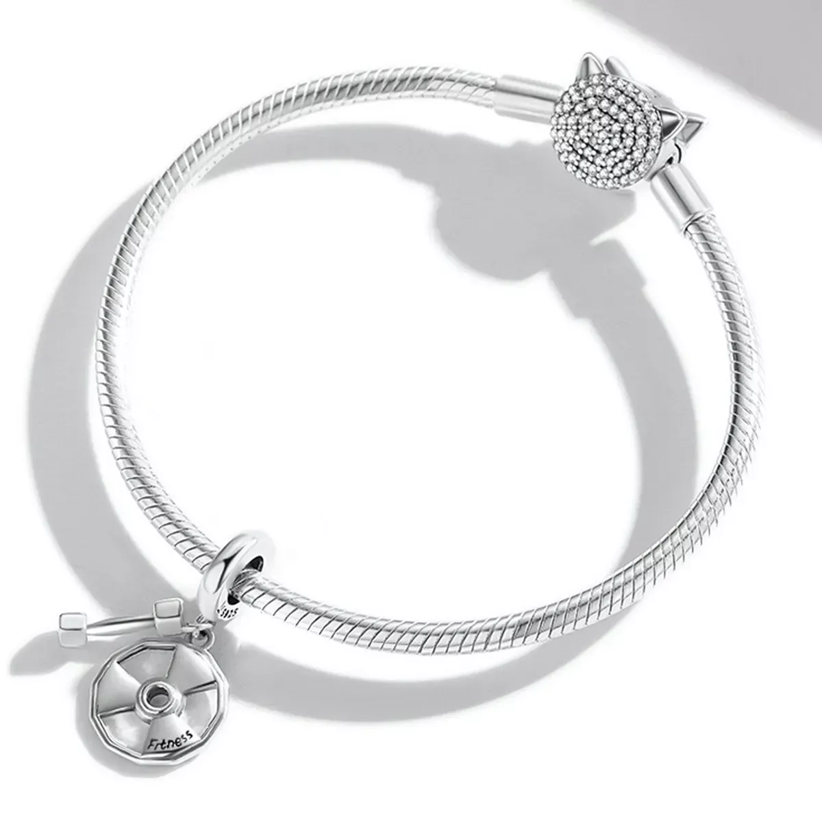 Pandora Style Fitness Equipment Dangle - SCC2053