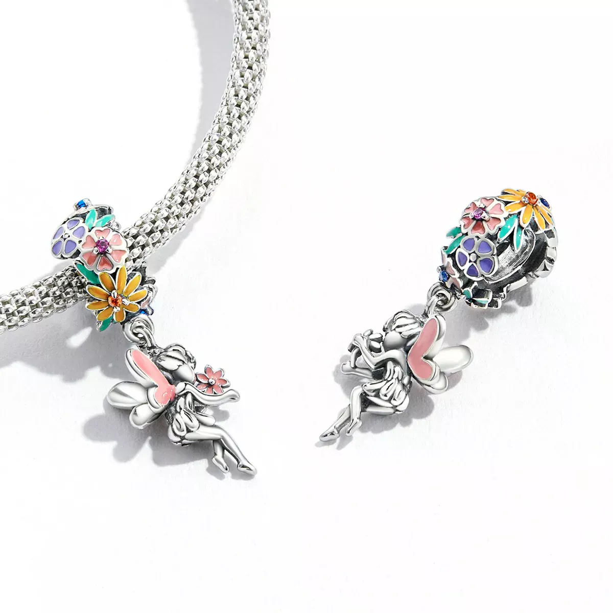 Pandora Style Flower Elf Dangle - BSC592