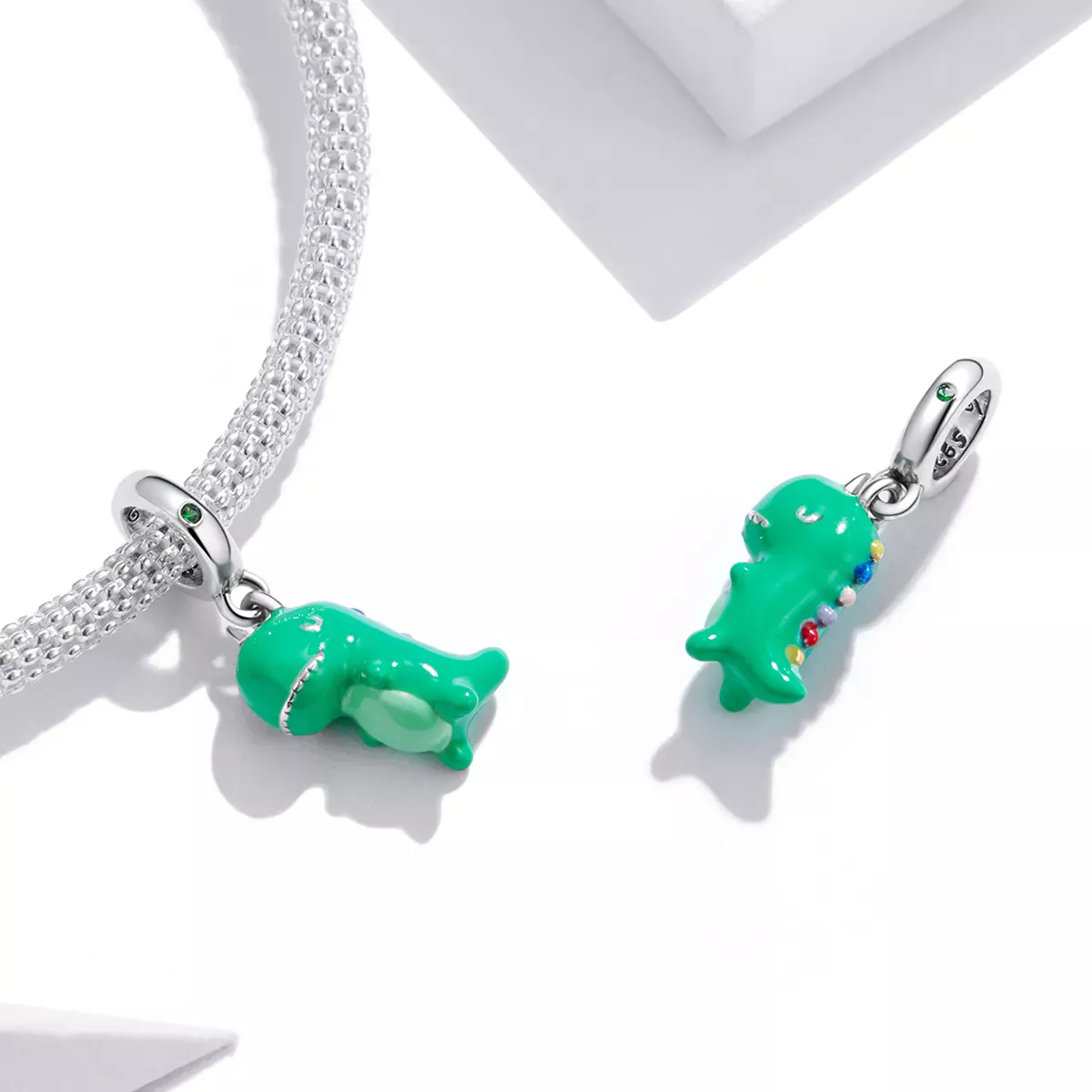 Pandora Style Fun Little Dinosaur Dangle - BSC460