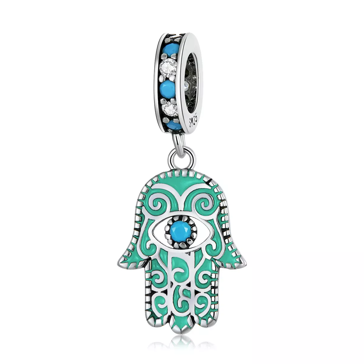 Pandora Style Hand of Fatima Dangle - BSC593