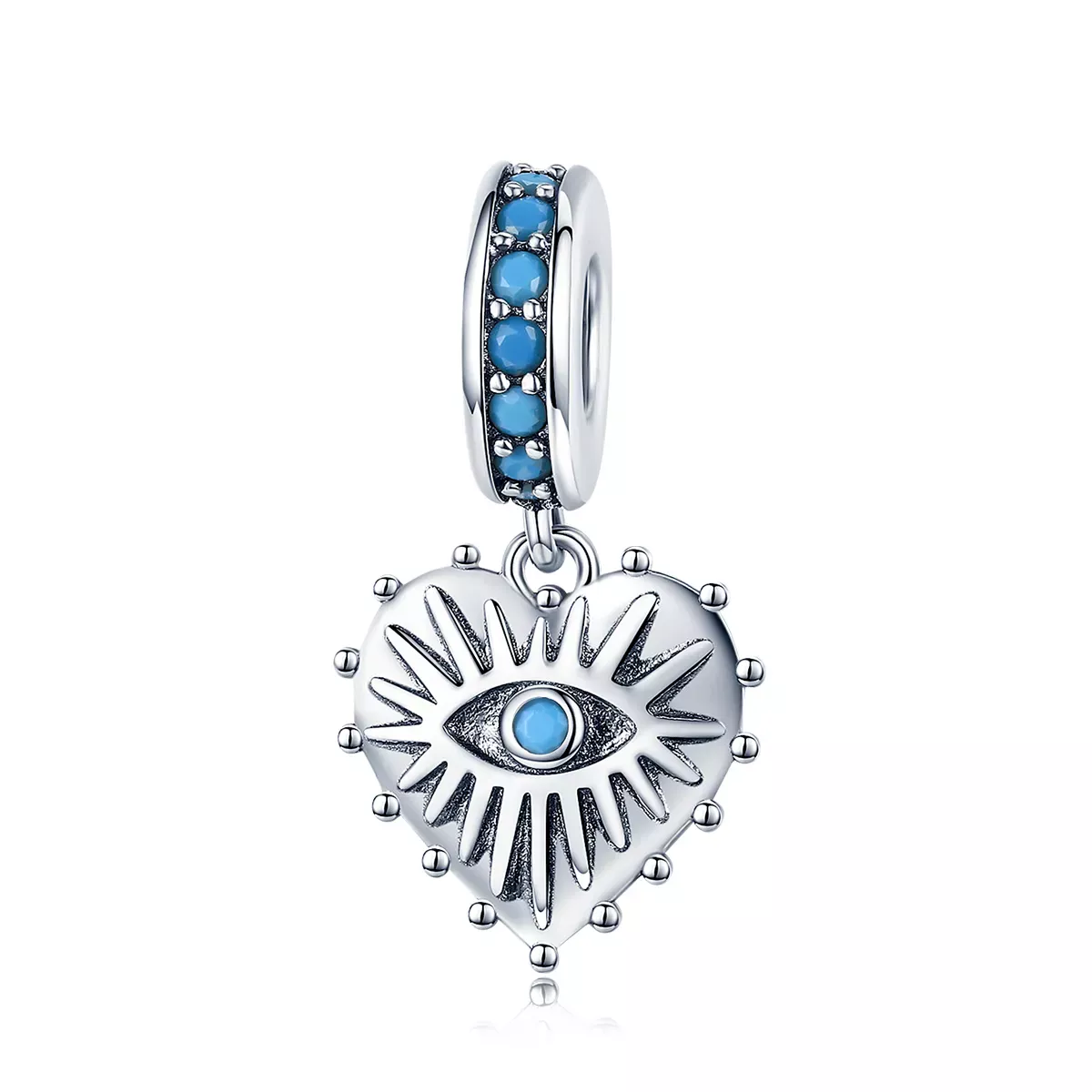 Pandora Style Heart of Bohemia Dangle - SCC873 Pandora Style Heart of Bohemia Dangle - SCC873