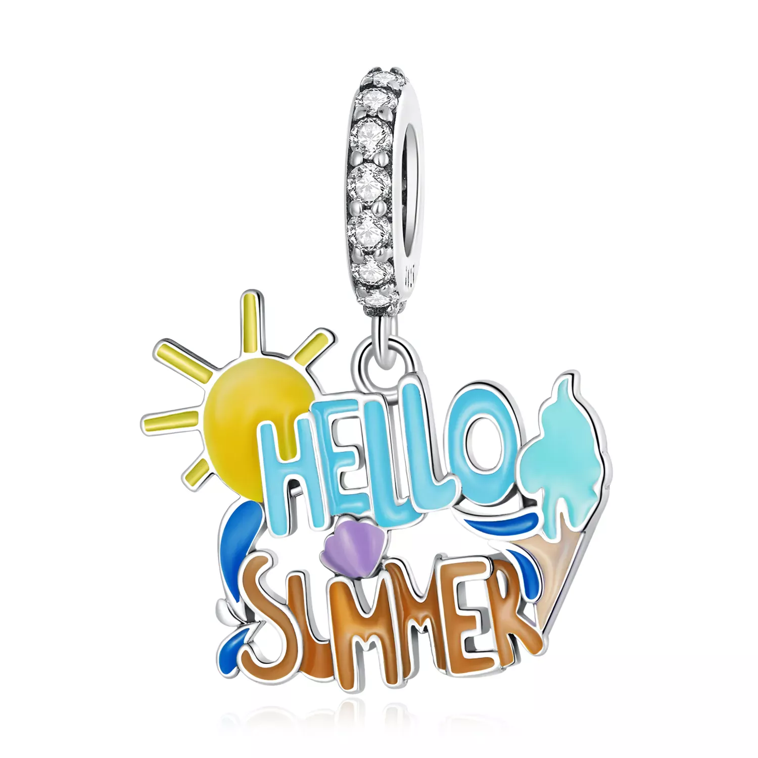 Pandora Style Hello Summer Sign Dangle - SCC2222 Pandora Style Hello Summer Sign Dangle - SCC2222