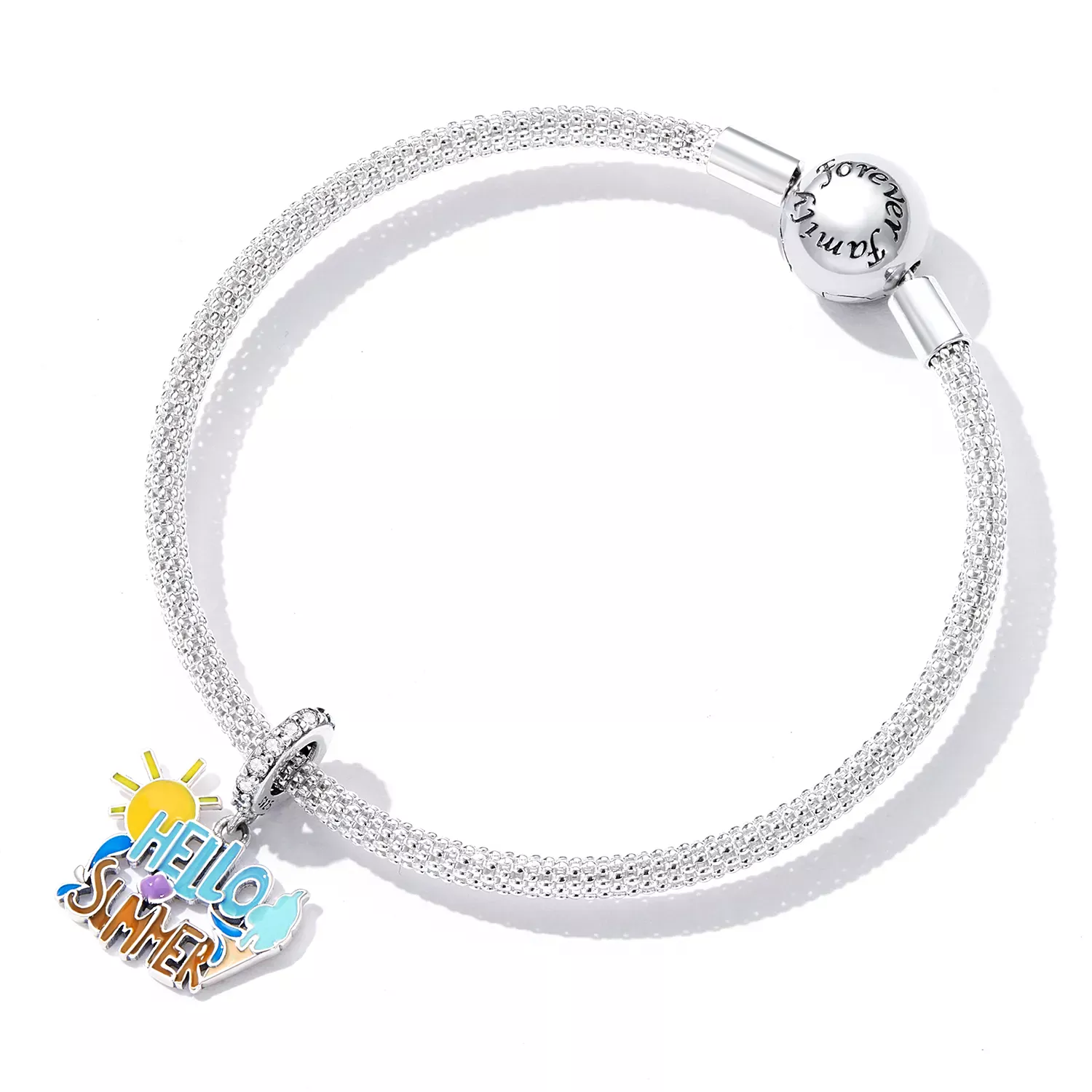 Pandora Style Hello Summer Sign Dangle - SCC2222
