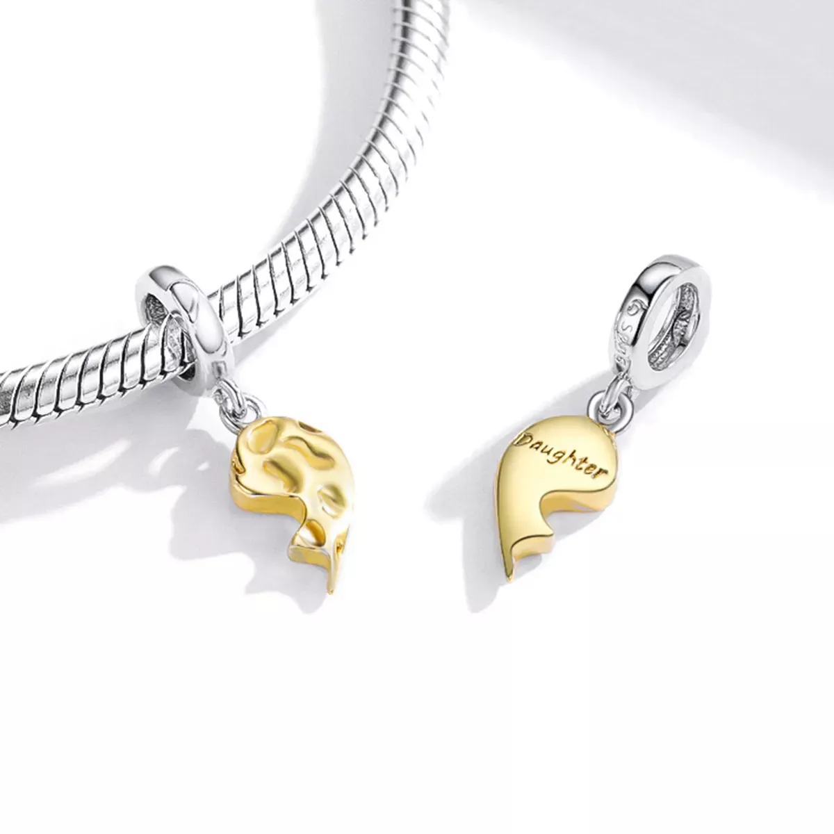 Pandora Style Intimacy - Half Heart Dangle - BSC465
