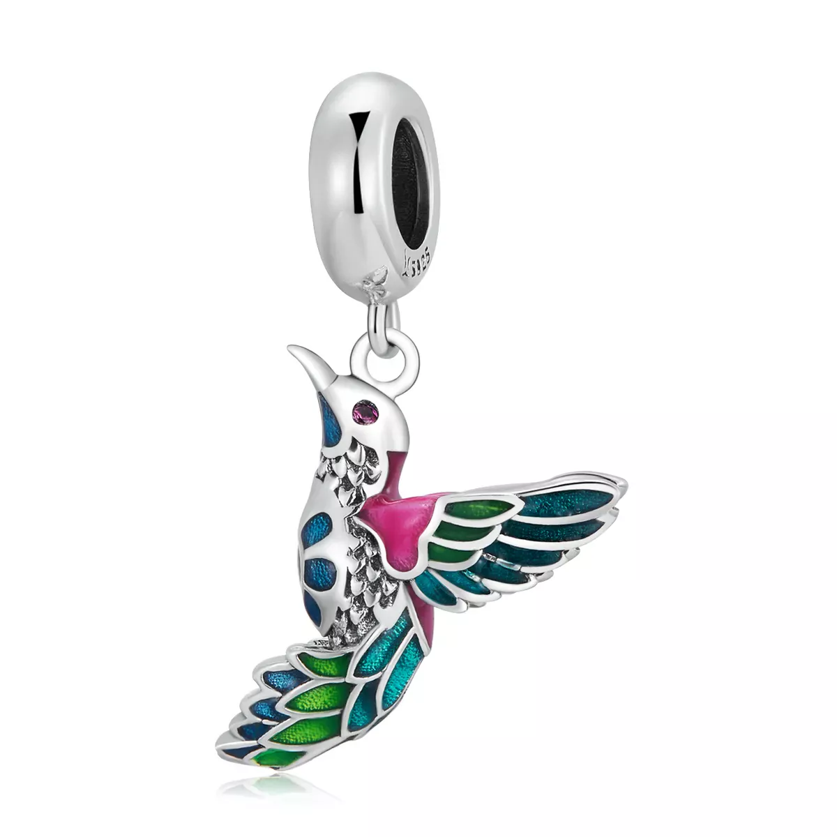 Pandora Style Kingfisher Dangle - SCC2126 Pandora Style Kingfisher Dangle - SCC2126