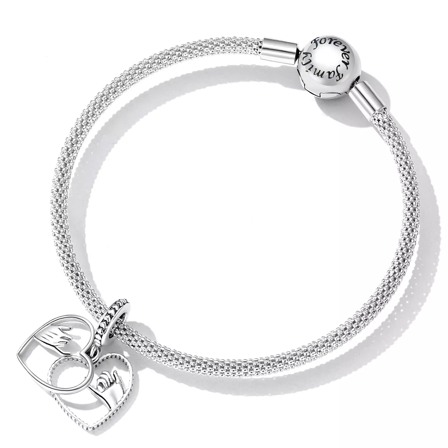 Pandora Style Love Hand In Hand Dangle - SCC2270