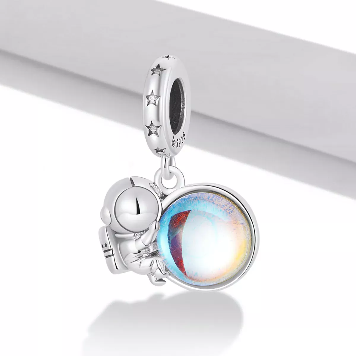 Pandora Style Lunar Astronaut Dangle - BSC581