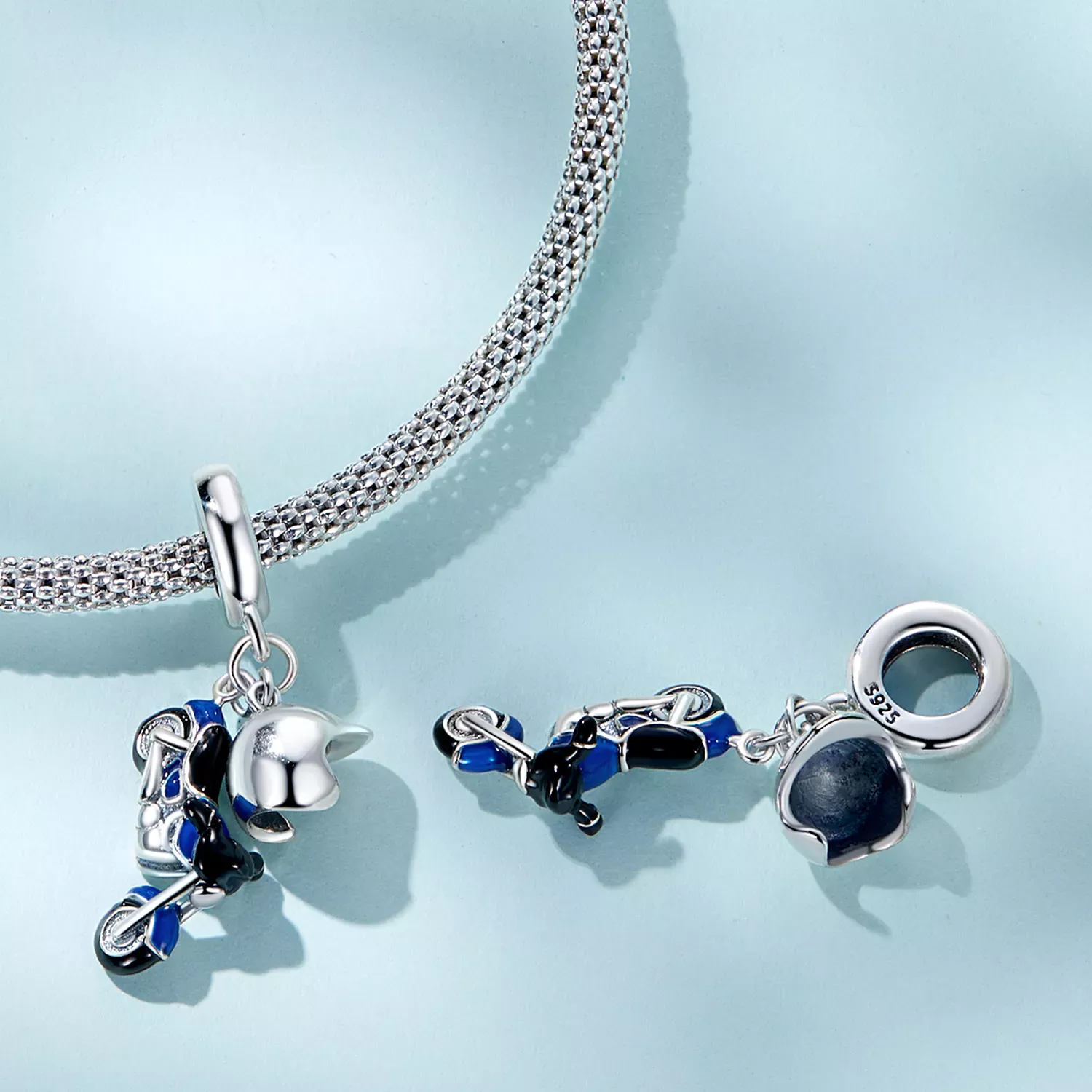 Pandora Style Motorcycle Dangle - SCC2364