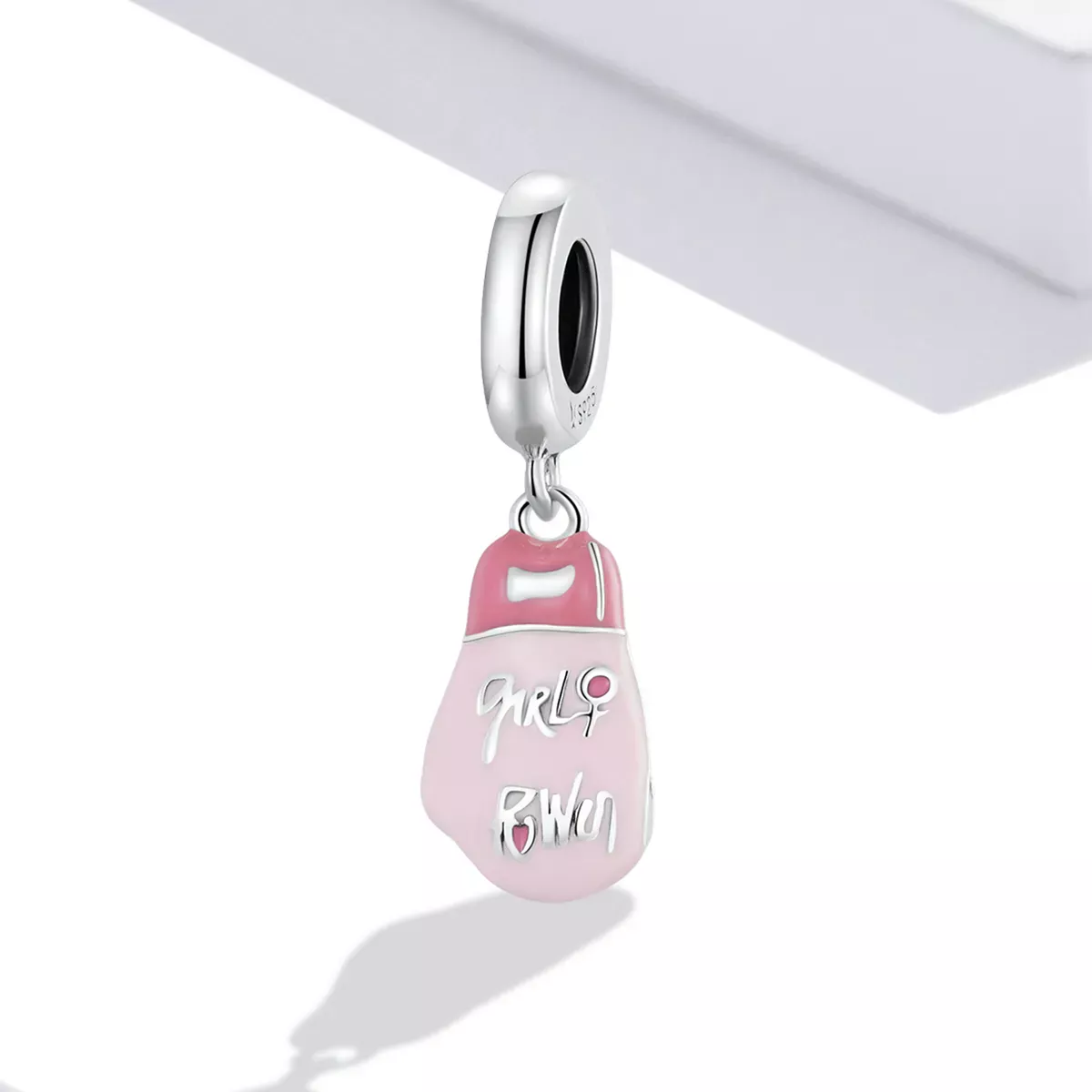 Pandora Style Pink Boxing Gloves Dangle - SCC2148