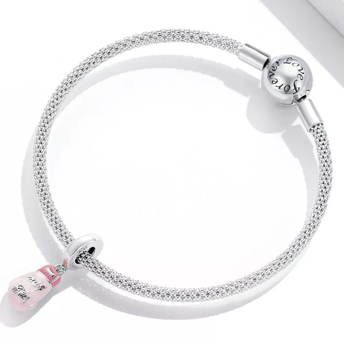 Pandora Style Pink Boxing Gloves Dangle - SCC2148