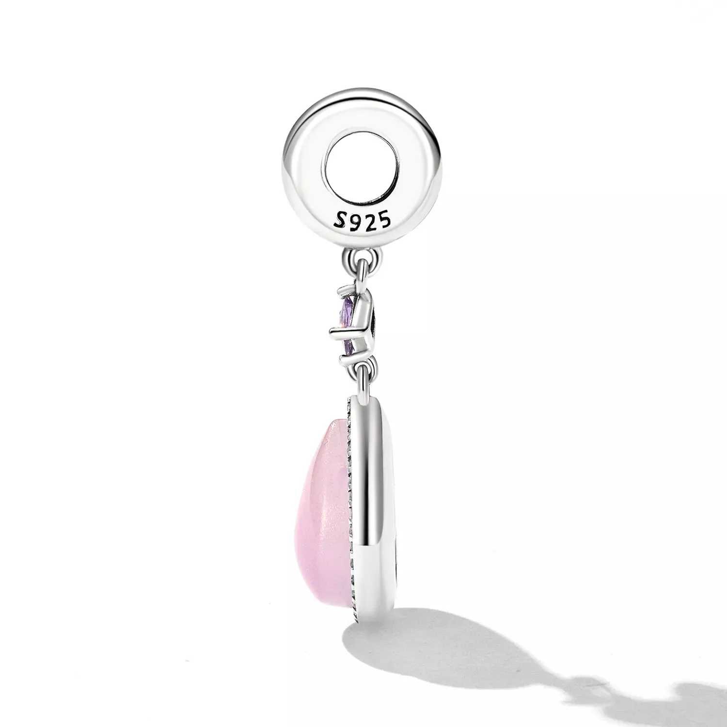 Pandora Style Pink Water Drop Dangle - SCC2272