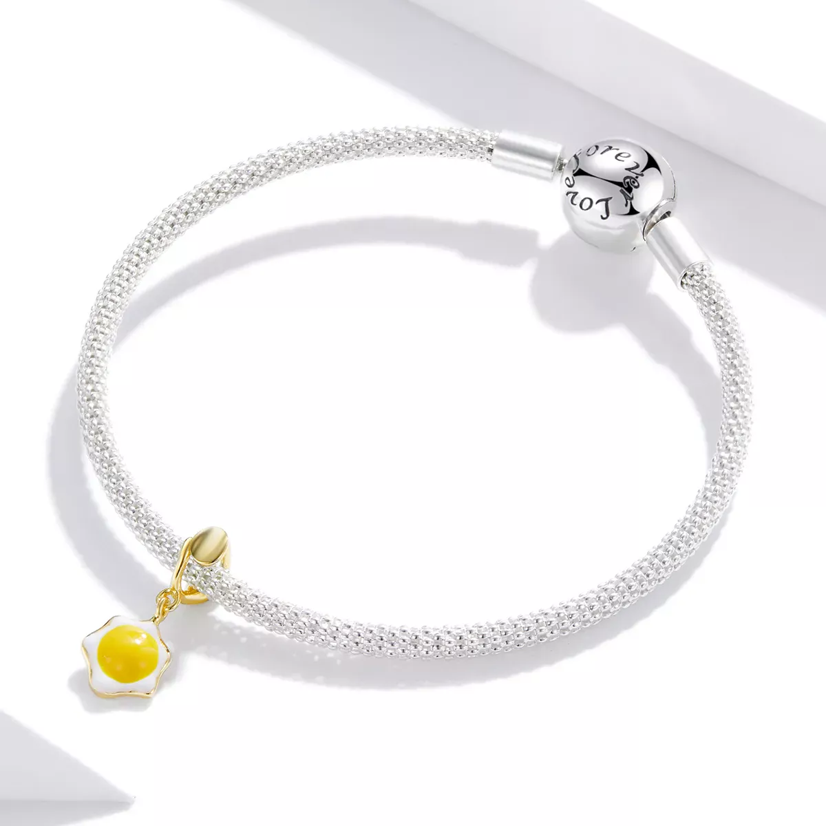Pandora Style Poached Eggs Dangle - BSC350