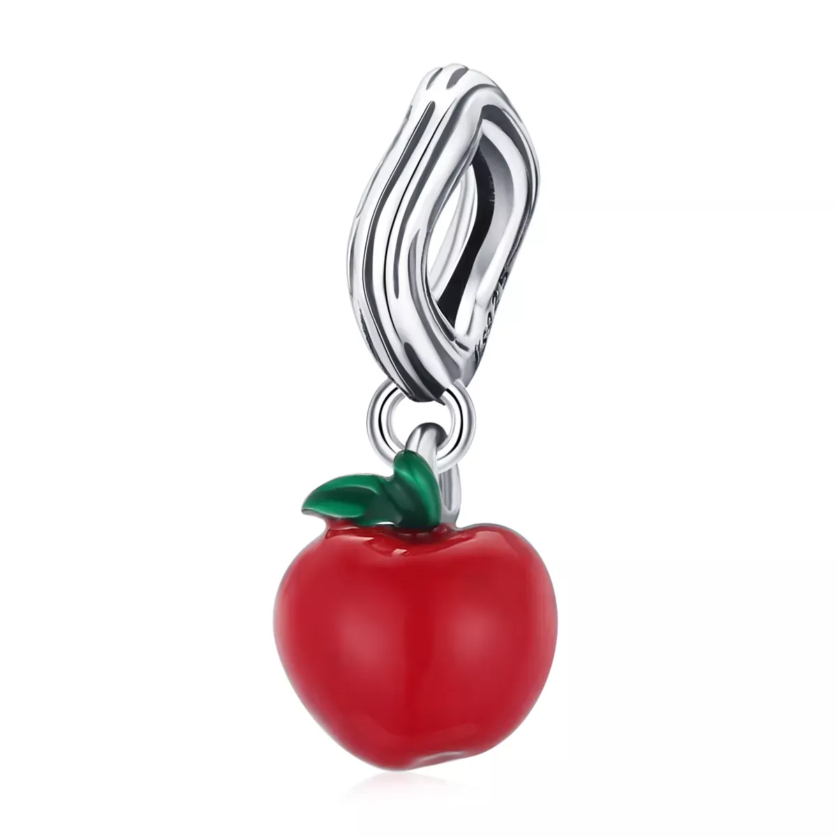 Pandora Style Red Apple Dangle - SCC1913 Pandora Style Red Apple Dangle - SCC1913