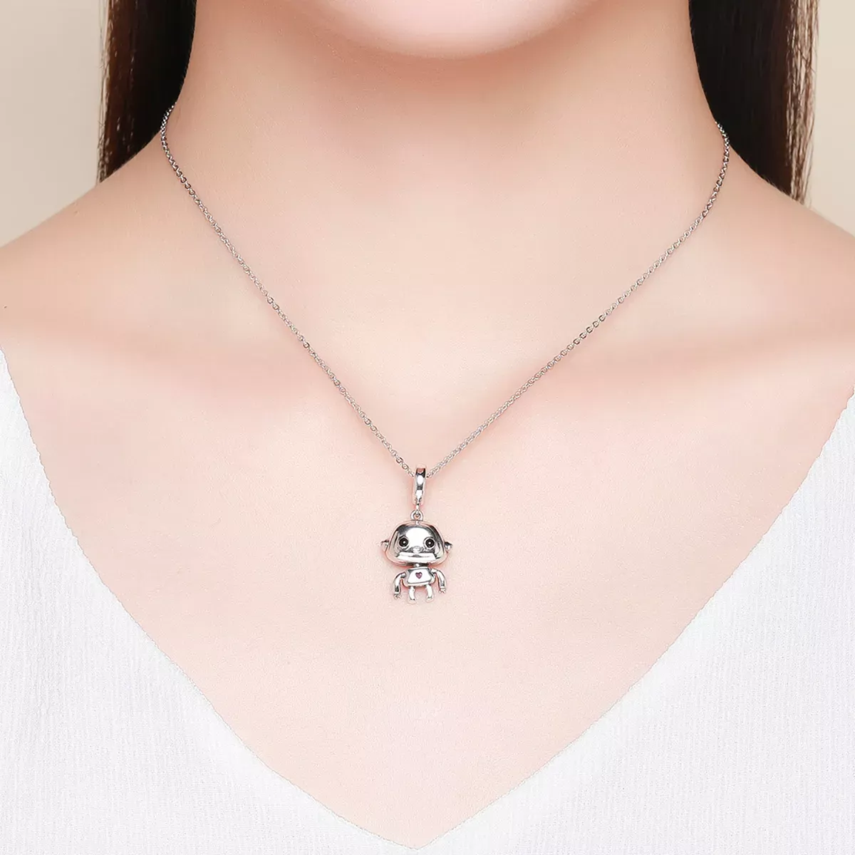 Pandora Style Robot Dangle - SCC924