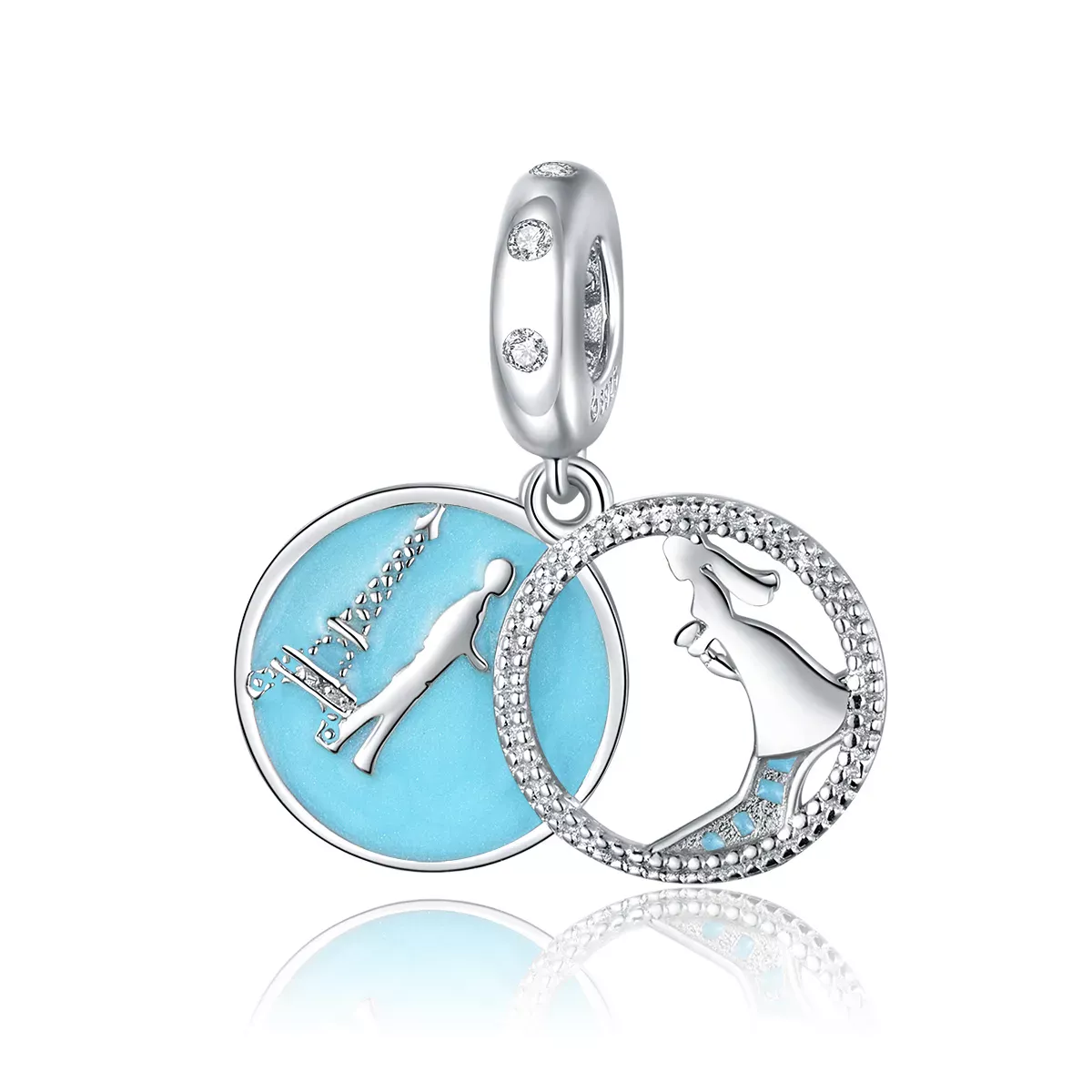 Pandora Style Romantic Encounter Dangle - BSC312 Pandora Style Romantic Encounter Dangle - BSC312
