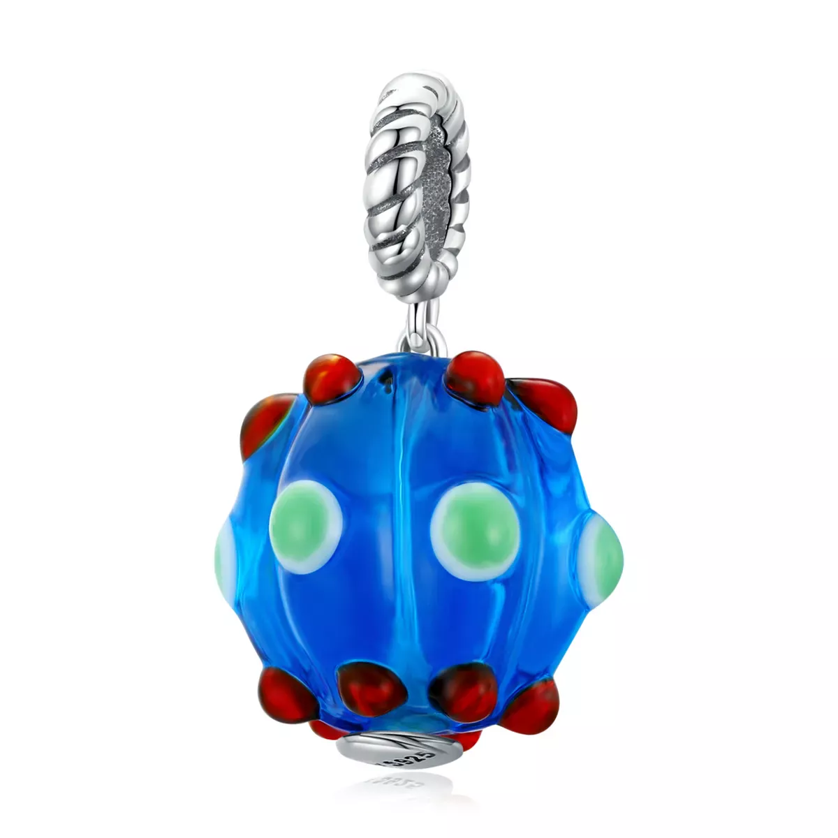 Pandora Style Royal Blue Glass Beads Dangle - SCC1968 Pandora Style Royal Blue Glass Beads Dangle - SCC1968