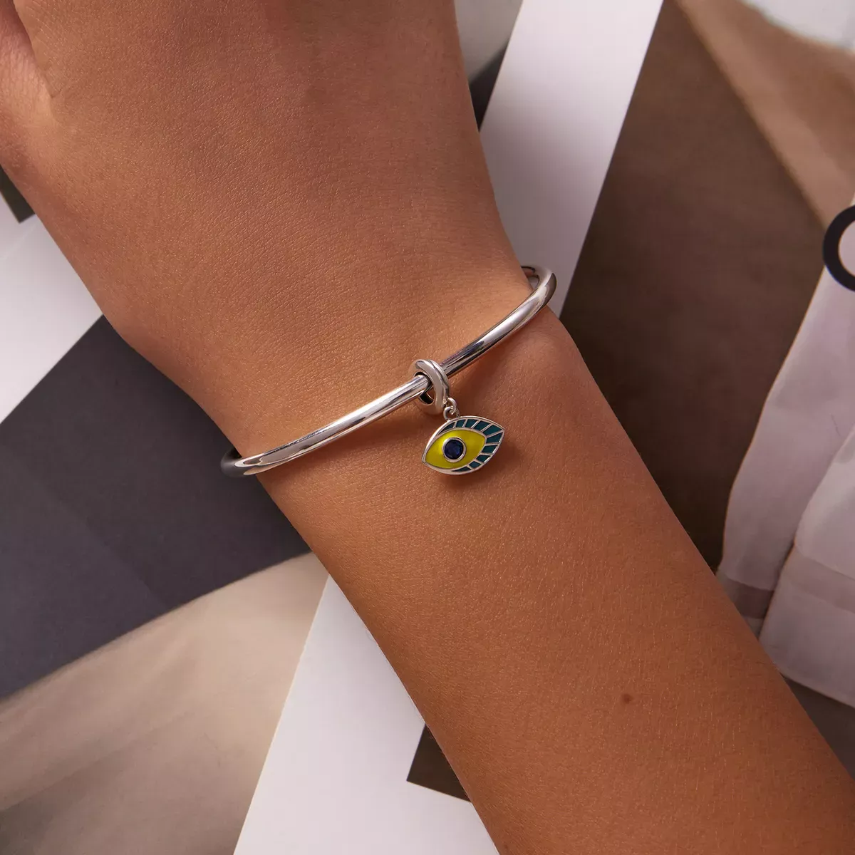 Pandora Style Simple Devil Eye Dangle - SCC2167
