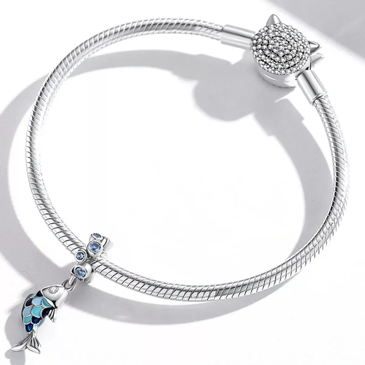 Pandora Style Small Fish Spit Bubbles Dangle - SCC2049