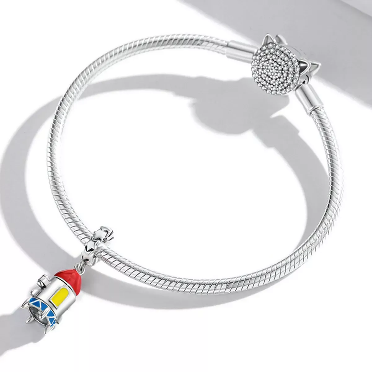 Pandora Style Small Rocket Dangle - SCC2058