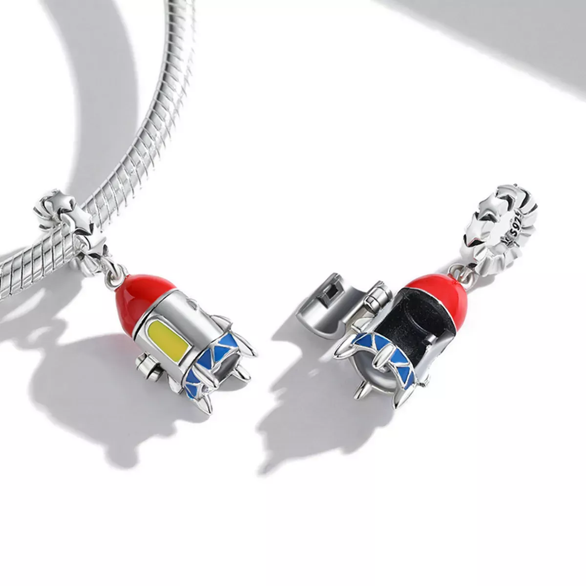 Pandora Style Small Rocket Dangle - SCC2058