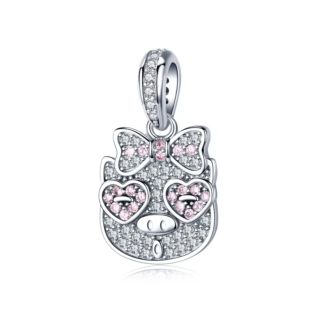 Pandora Style Sugar Pig Dangle - BSC071 Pandora Style Sugar Pig Dangle - BSC071