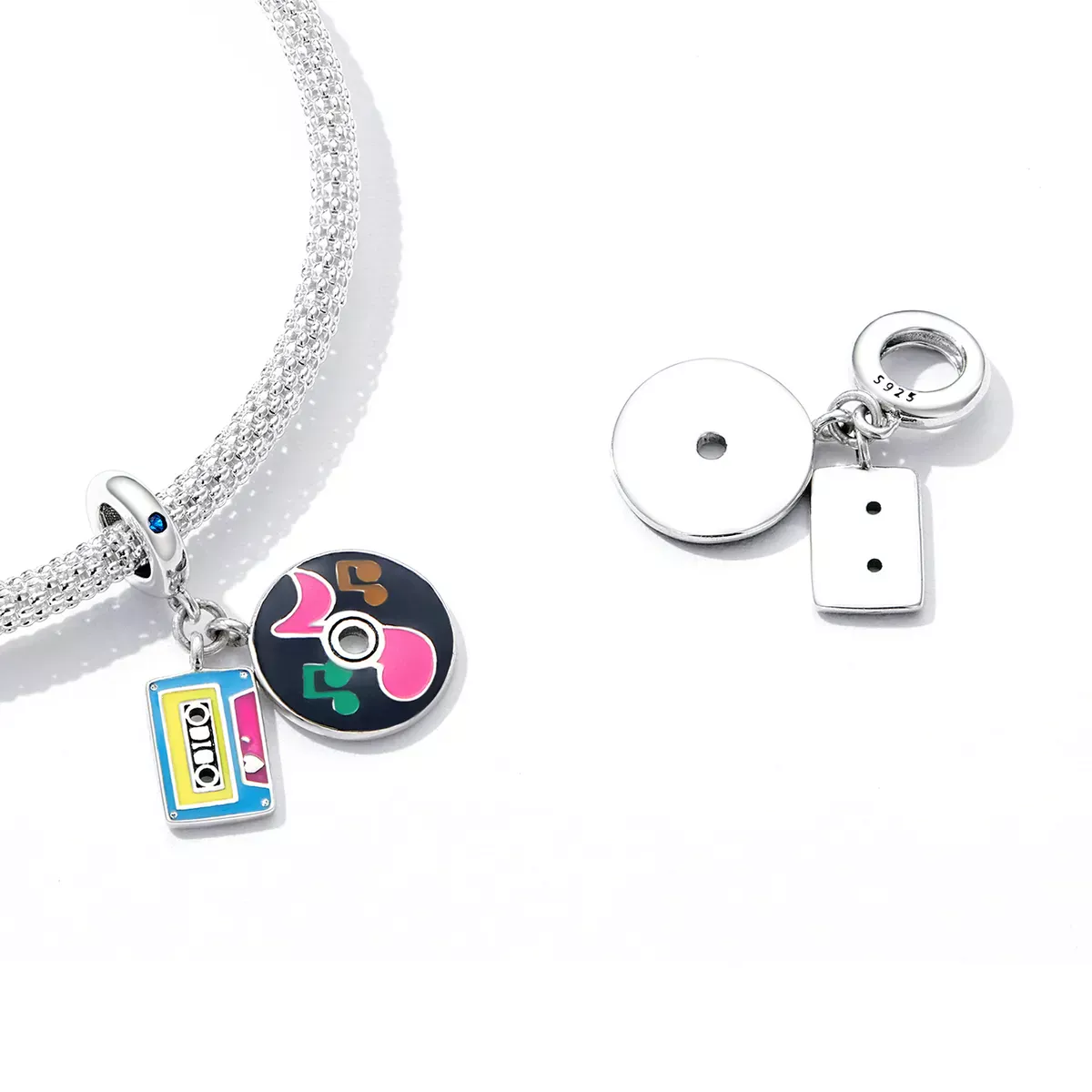 Pandora Style Tape and Record Dangle - SCC2219