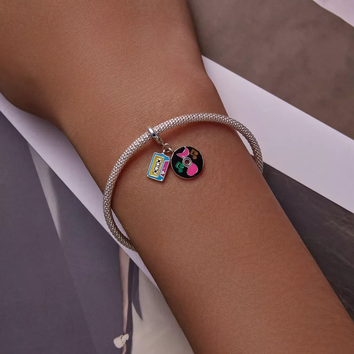 Pandora Style Tape and Record Dangle - SCC2219