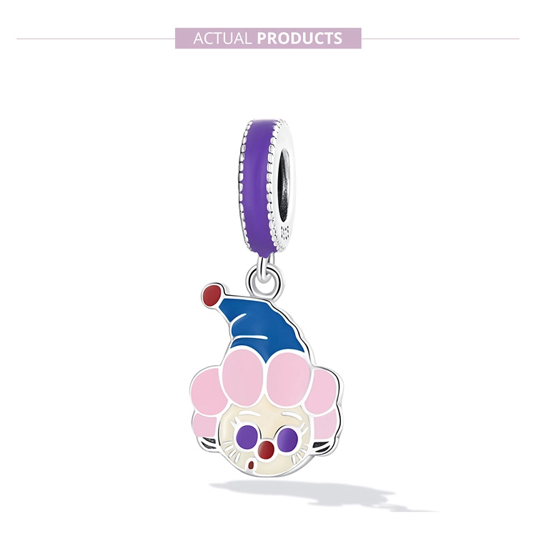 (imagem para) Pandora Style Cute Clown Dangle - SCC2236 - Visualizar 7