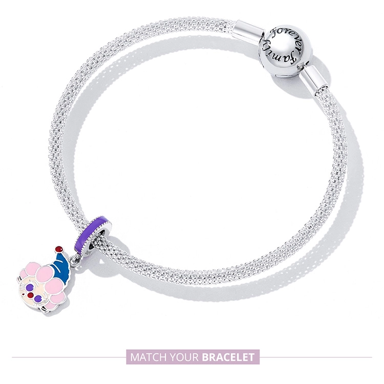 (imagem para) Pandora Style Cute Clown Dangle - SCC2236 - Visualizar 8