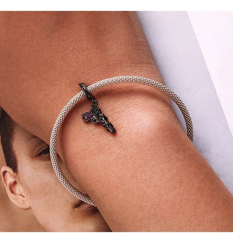 (imagem para) Pandora Style Rose Pistol Dangle - SCC2241 - Visualizar 9