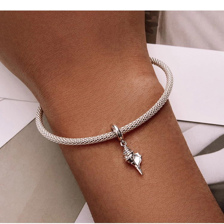 (imagem para) Pandora Style Silver Conch Dangle - SCC2235 - Visualizar 9