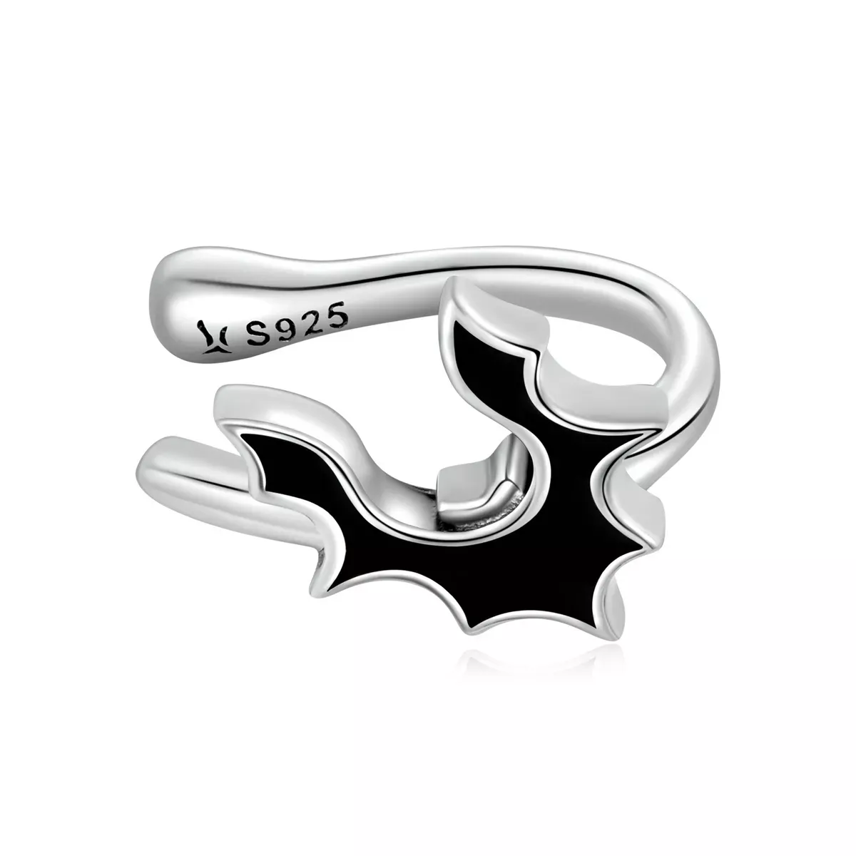 Pandora Style Dark Bat Ear clip - SCE1328