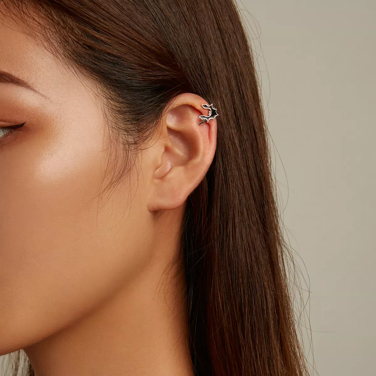 Pandora Style Dark Bat Ear clip - SCE1328