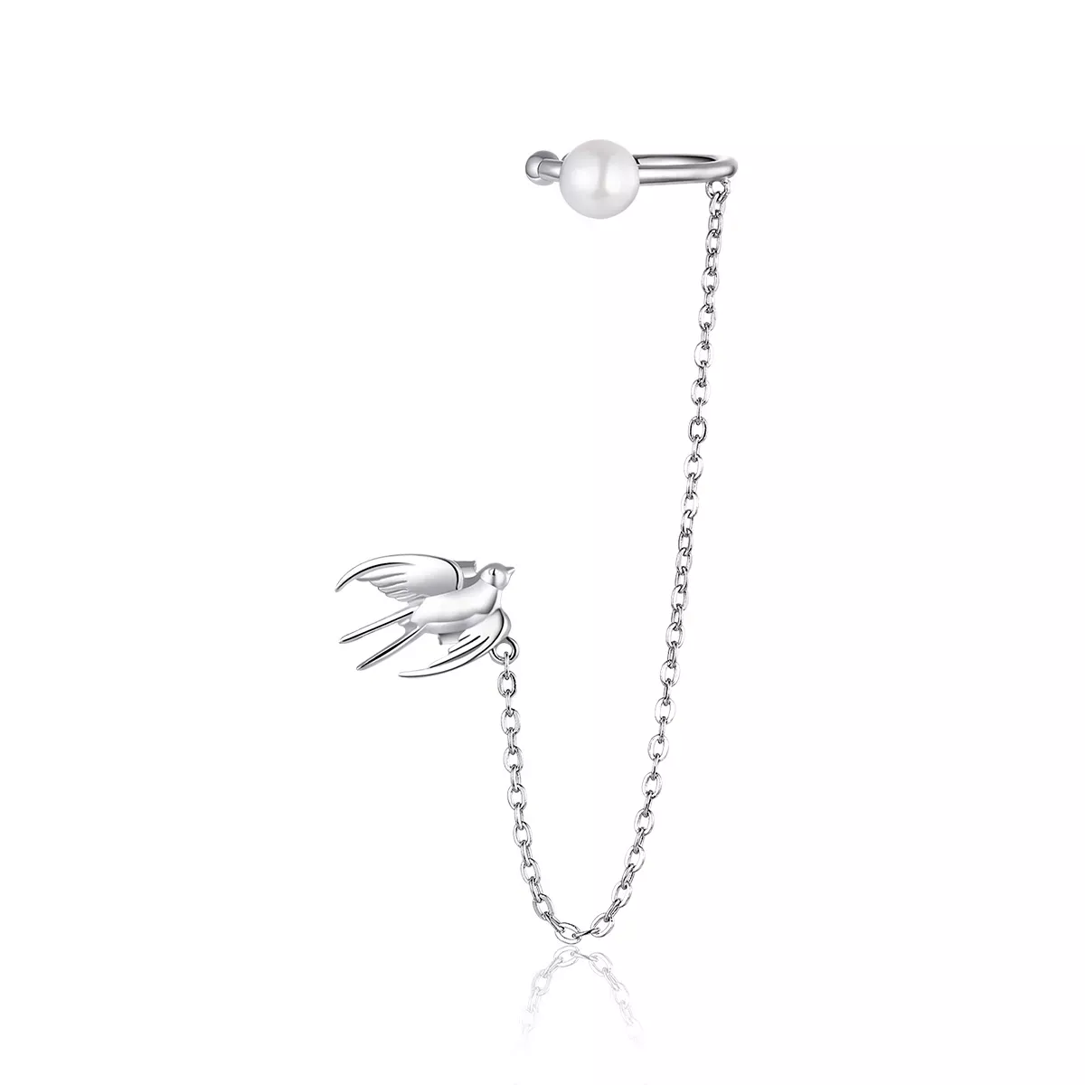 Pandora Style Flying Swallow Ear clip - BSE411