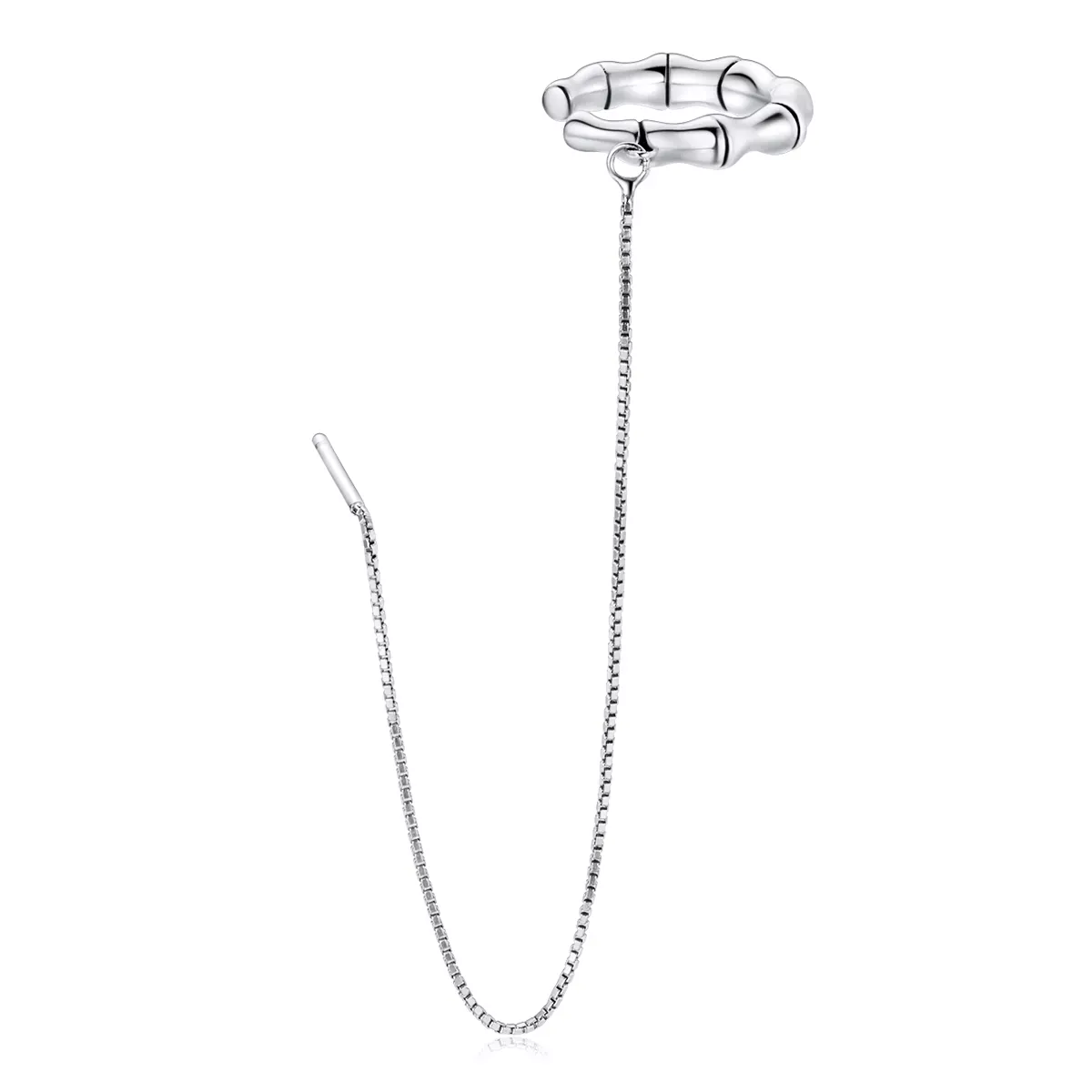 Pandora Style Silver Bamboo Ear clip - BSE511