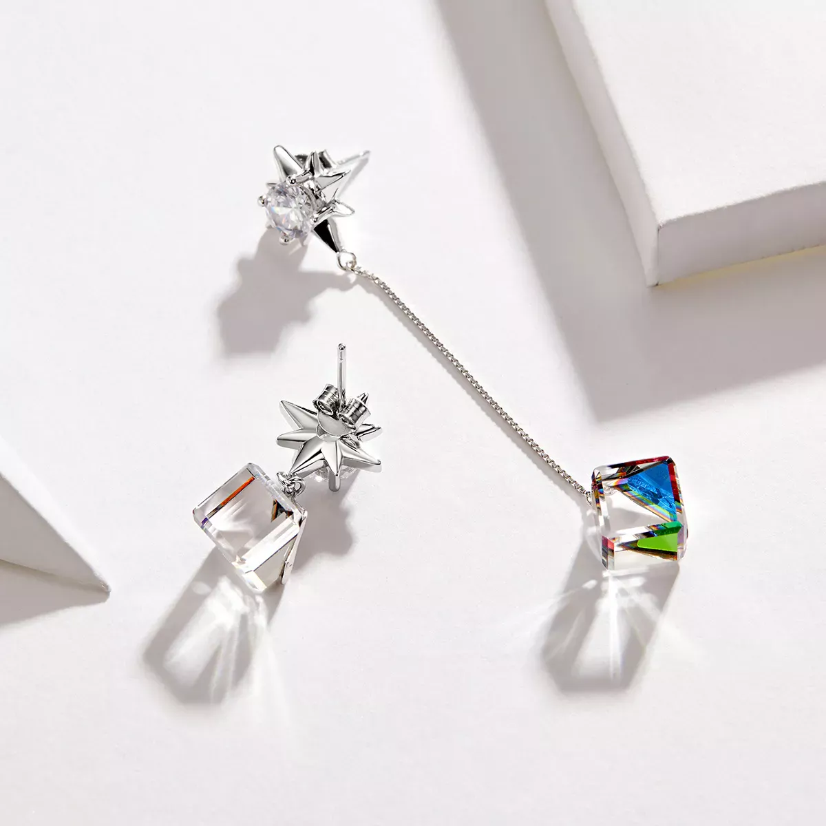Pandora Style Aurora Love Hanging Earrings - SCE545
