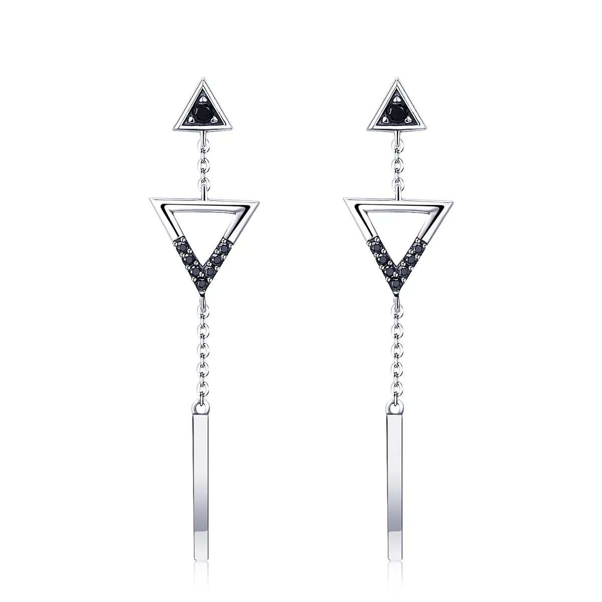 Pandora Style Classical Geometry Hanging Earrings - VSE144-A Pandora Style Classical Geometry Hanging Earrings - VSE144-A
